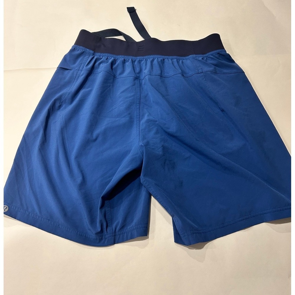 Lululemon Mens Running Shorts Athletic Workout Training Activewears Blue 7"